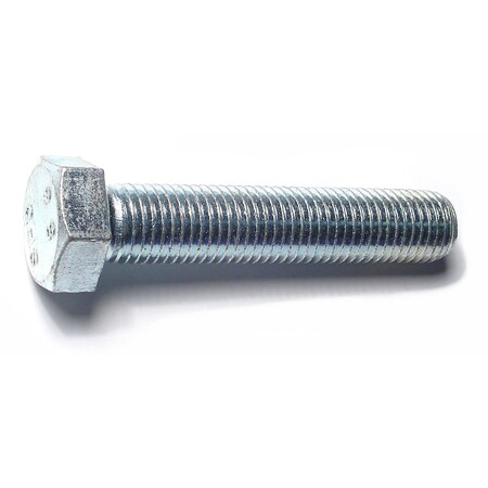 Midwest Fastener Class 8.8, M16-2.00 Hex Head Tap Bolt, Zinc Plated Steel, 80 mm L, 2 PK 78425